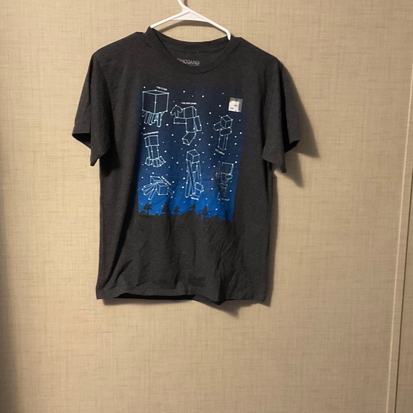 Kids Short Sleeve Tee - Black and Blue - Picture 1 of 4
